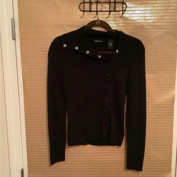 MODA~SWEATER/ BLOUSE~BLACK~M - Picture 5 of 6
